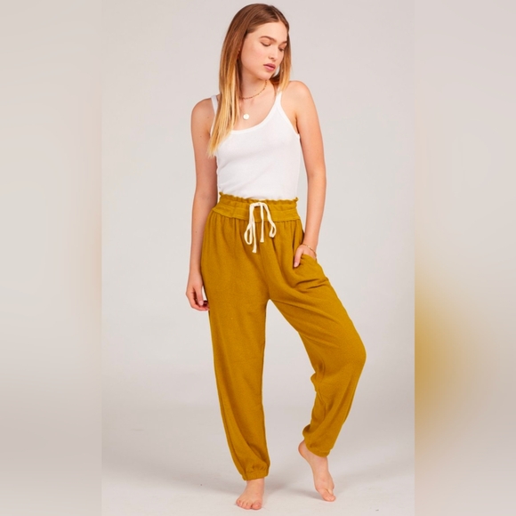 Free People Cactus Fuzzy Fleece Slouchy Trackie Sweatpant Joggers S - Picture 3 of 15